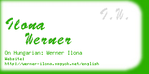 ilona werner business card